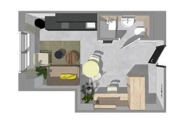 21m2 studio to rent for 691€/month in Poststraat 3D-31, Sittard
