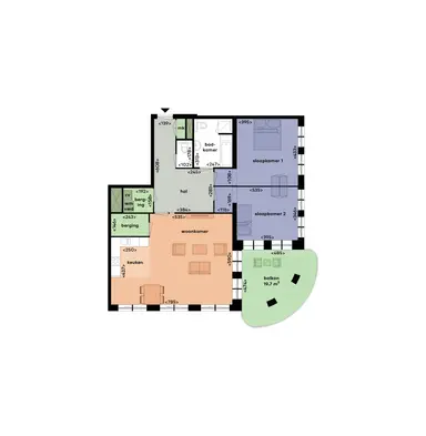 112m2 apartment to rent for 1905€/month in Chopinstraat 21, Utrecht