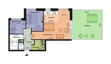 82m2 apartment zur Miete für 1185€/Monat in Ansjovislaan, Bergen op Zoom