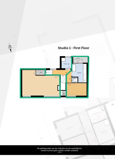 60m2 studio to rent for 1295€/month in De Genestetstraat 7A, Schiedam