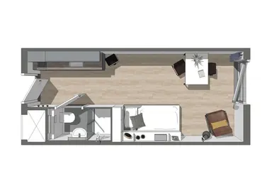 21μ² studio προς ενοικίαση για 1072€/μήνα σε Ravenoord 95, Utrecht