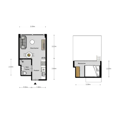 28.32m2 apartment zur Miete für 827€/Monat in Beukenlaan 143, Eindhoven
