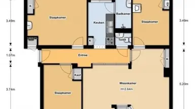 80m2 apartment zur Miete für 1025€/Monat in Oude Loosdrechtseweg 12, Hilversum