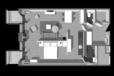56m2 studio zur Miete für 1500€/Monat in Hofwijckstraat, The Hague