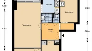 63m2 apartment to rent for 890€/month in Lindestraat 10, Alphen aan den Rijn