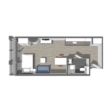 30.4μ² studio προς ενοικίαση για 1139€/μήνα σε Koningin Wilhelminaplein 29H-13, Amsterdam