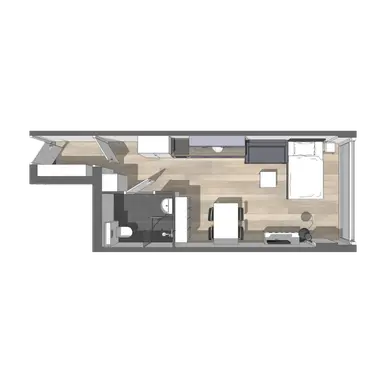 32μ² studio προς ενοικίαση για 1203€/μήνα σε Victoriapark 111, Eindhoven