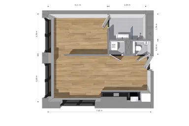 43.4m2 apartment to rent for 1044€/month in Dokter Frans Fouquetstraat 11A-18, Maastricht