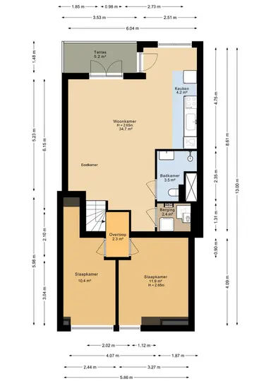 71m2 apartment to rent for 1695€/month in Stationsweg 154, The Hague