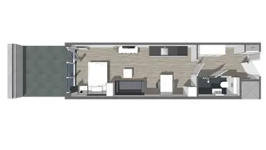 31.9m2 studio to rent for 964.5€/month in Stationsplein 53A, The Hague