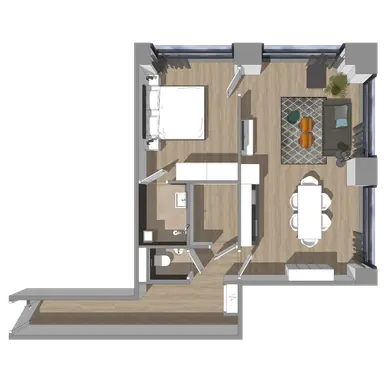 60μ² apartment προς ενοικίαση για 1367€/μήνα σε Galvanistraat 1465, Rotterdam