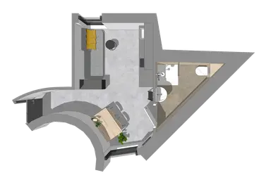 19μ² studio προς ενοικίαση για 916€/μήνα σε Maasboulevard 1A-06, Maastricht