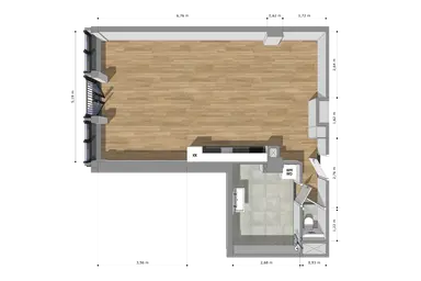 61.52μ² studio προς ενοικίαση για 1284.11€/μήνα σε Utrechtseweg 62-91, Zeist