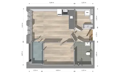 52.6μ² apartment προς ενοικίαση για 1201€/μήνα σε Rappardstraat 30-18, Arnhem