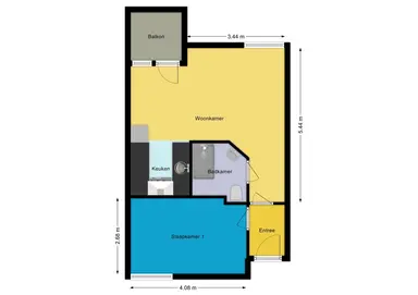 50m2 apartment to rent for 1160€/month in Paardenmarkt 16, Schoorl