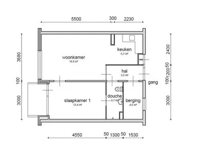 50m2 apartment to rent for 729€/month in Gerbrandijlaan, Middelburg
