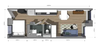 33m2 studio to rent for 1132€/month in Europaweg 77N, Zoetermeer