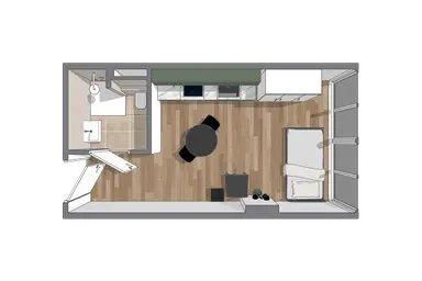 22.5m2 studio to rent for 995€/month in Westblaak 762, Rotterdam