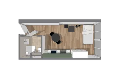 22.1m2 studio te huur voor 995€/maand in Westblaak 796, Rotterdam