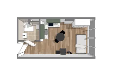 22.5m2 studio to rent for 995€/month in Westblaak 888, Rotterdam