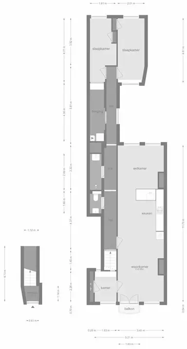 100m2 apartment à louer pour 2950€/mois à Looiersgracht 26-1, Amsterdam