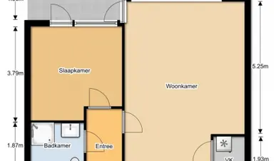 56m2 apartment te huur voor 1000€/maand in Waddenstraat, Haarlem