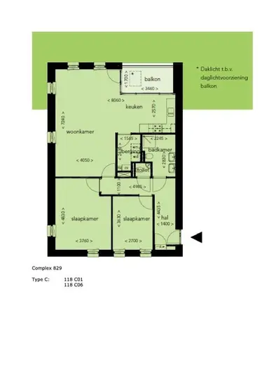 92μ² apartment προς ενοικίαση για 1247€/μήνα σε Heugemerstraat, Maastricht