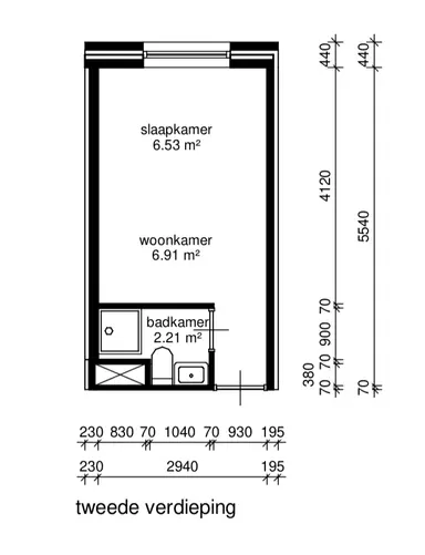 18m2 room to rent for 527.74€/month in Hoge Nieuwstraat, Dordrecht