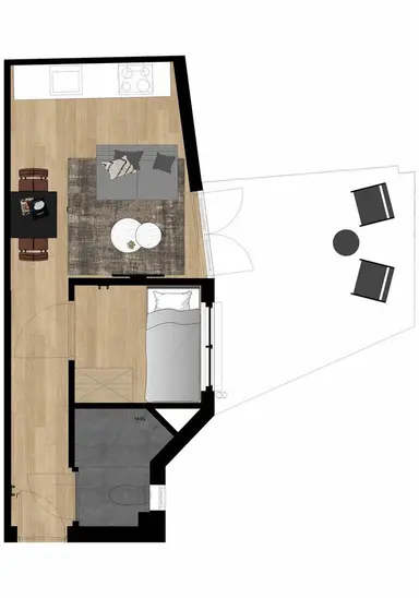 26m2 studio to rent for 1550€/month in Markt, Eindhoven