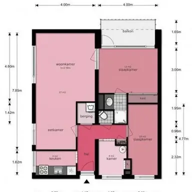 74m2 apartment to rent for 940€/month in Amersfoort