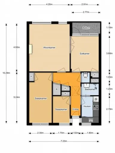 111m2 apartment to rent for 1125€/month in Haydnstraat 34C, Amersfoort