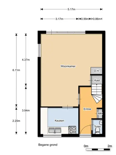 88μ² μονοκατοικία προς ενοικίαση για 1105€/μήνα σε de Bleike 33, Heerde
