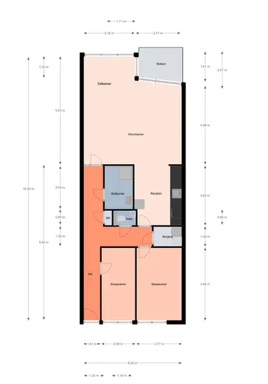 93m2 apartment to rent for 2250€/month in Leidsestraatweg 68D, Woerden