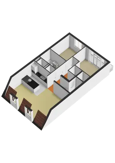 80μ² apartment προς ενοικίαση για 3250€/μήνα σε Kerkstraat 165C, Amsterdam