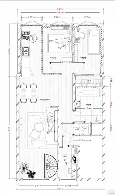 88m2 apartment te huur voor 2150€/maand in Fazantstraat, Rotterdam