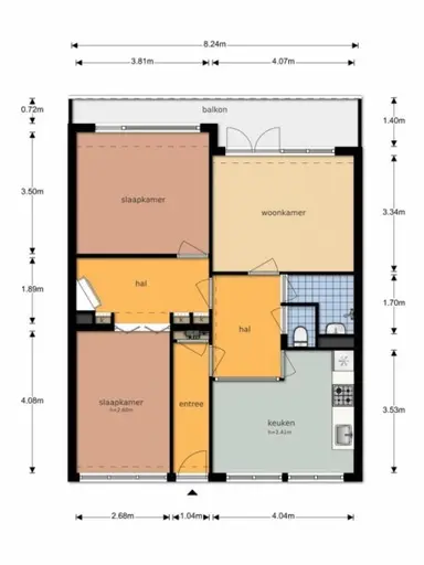 75m2 apartment to rent for 875€/month in Marco Pololaan, Utrecht