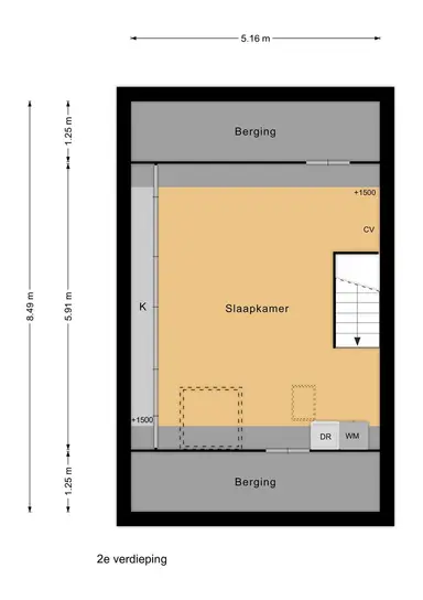 106m2 house to rent for 1950€/month in Schouw 15 15, Lelystad