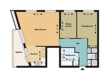 78m2 apartment to rent for 1600€/month in Admiraliteitskade, Rotterdam