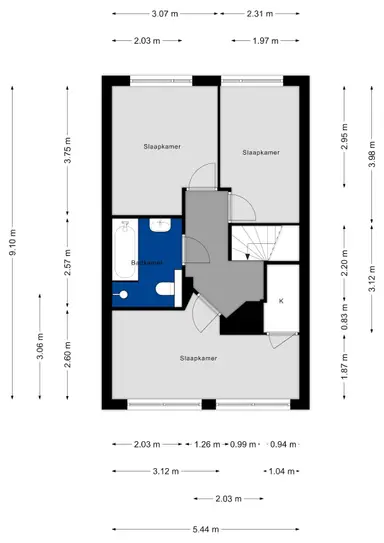 11m2 room in affitto per 671€/mese a Westerstraat, Rotterdam