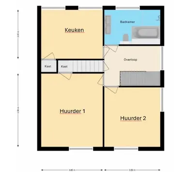 18m2 room to rent for 750€/month in Laan van Henegouwen, Roosendaal
