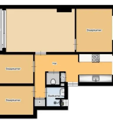 83m2 apartment à louer pour 945€/mois à Rosenveldtstraat 14, Rotterdam