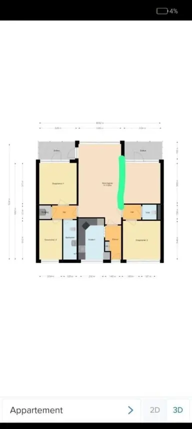 7m2 room to rent for 1050€/month in Engelandlaan, Haarlem