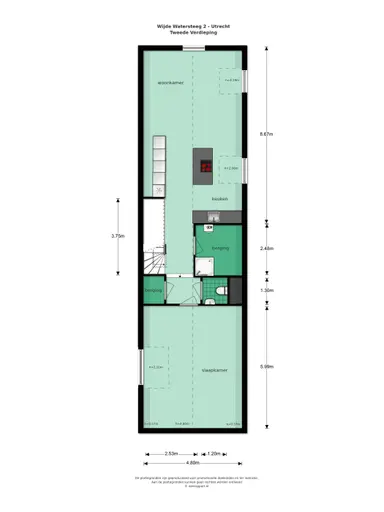 173m2 Appartamento in affitto per 3300€/mese a Wijde Watersteeg 35, Utrecht