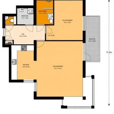 79m2 Appartement à louer pour 1425€/mois à Amersfoort