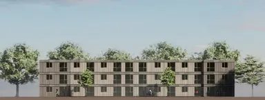 17μ² στούντιο προς ενοικίαση για 527.55€/μήνα σε De Bloemen 107, Castricum