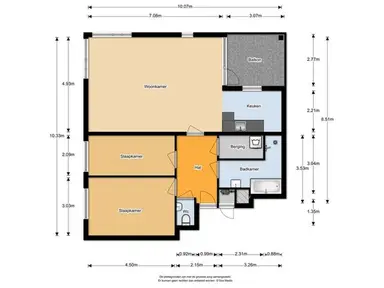 86m2 Wohnung zur Miete für 1800€/Monat in Olof Palmehof, Almere