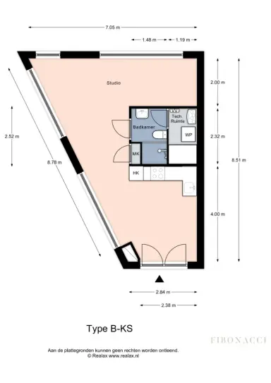 40m2 studio to rent for 1444€/month in Panamalaan 425, Amsterdam
