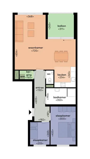 75m2 Appartement à louer pour 1425€/mois à Vesta 50, Purmerend