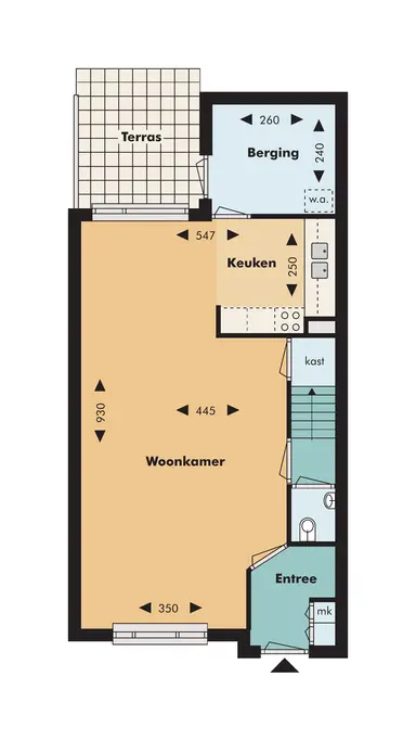 134m2 maison à louer pour 1477€/mois à Haaksbergenstraat 5, Tilburg