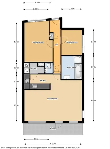 80m2 apartment to rent for 1700€/month in De Halte, Ede